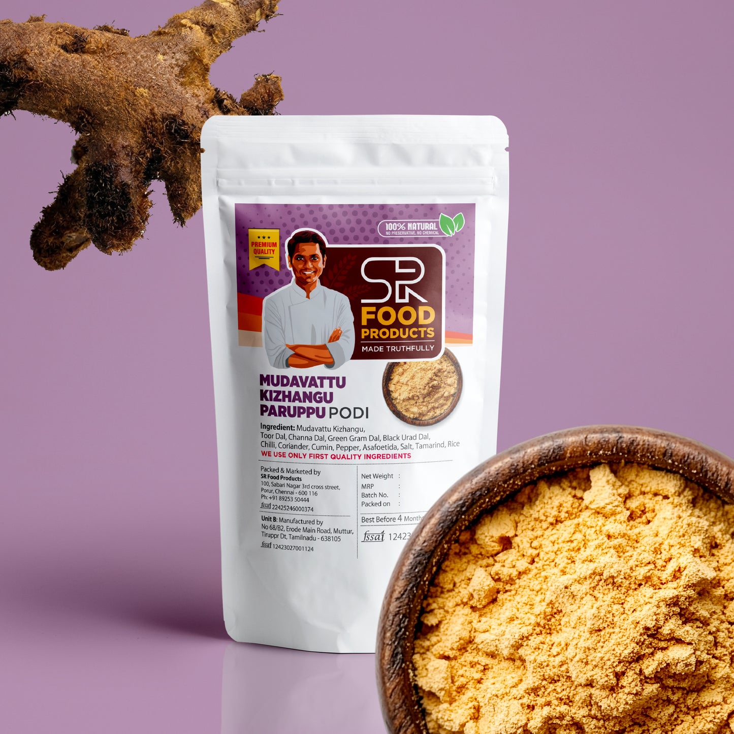 MUDAVATTU KIZHANGU PARUPPU PODI