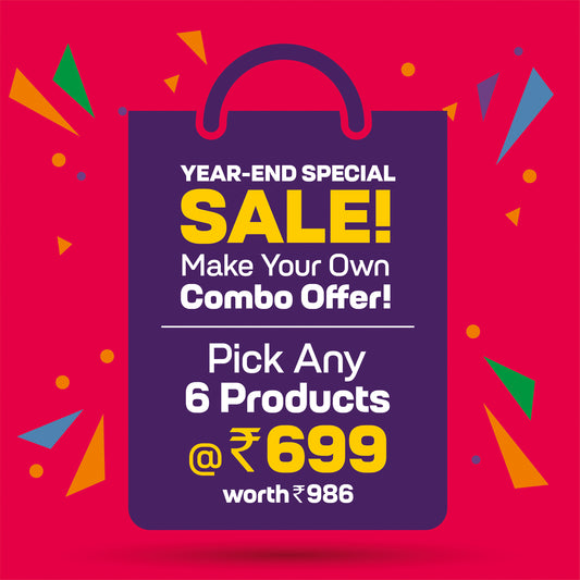 ₹699 choose Your Own Combo - (6 Products After 5% Discount only RS 699)