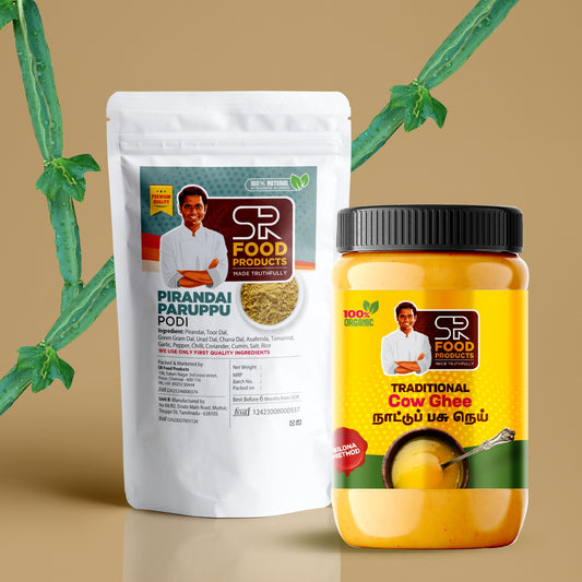 Pure A2 Ghee + Pirandai  Paruppu podi